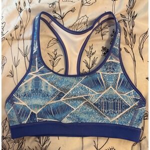 C9 by‎ Champion Abstract Blue Print PowerCore Sports Bra, Size Large
